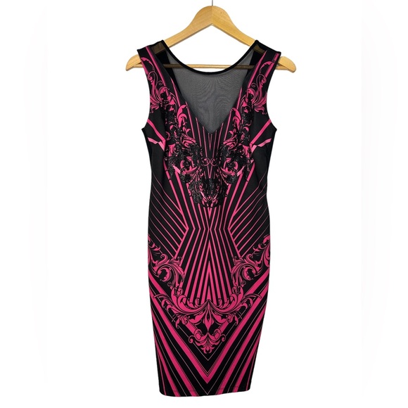 LIPSY LONDON | M | Bodycon Dress Wedding Date Event Mash Rhinestones open Back - Picture 3 of 10